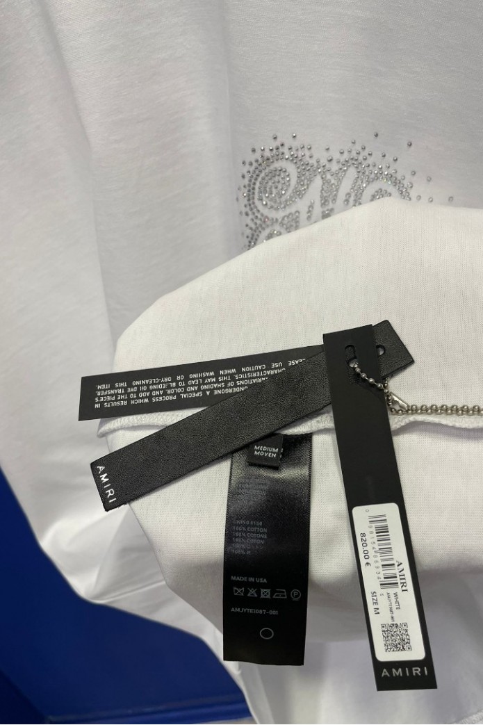 Amiri Shiny Logo White
