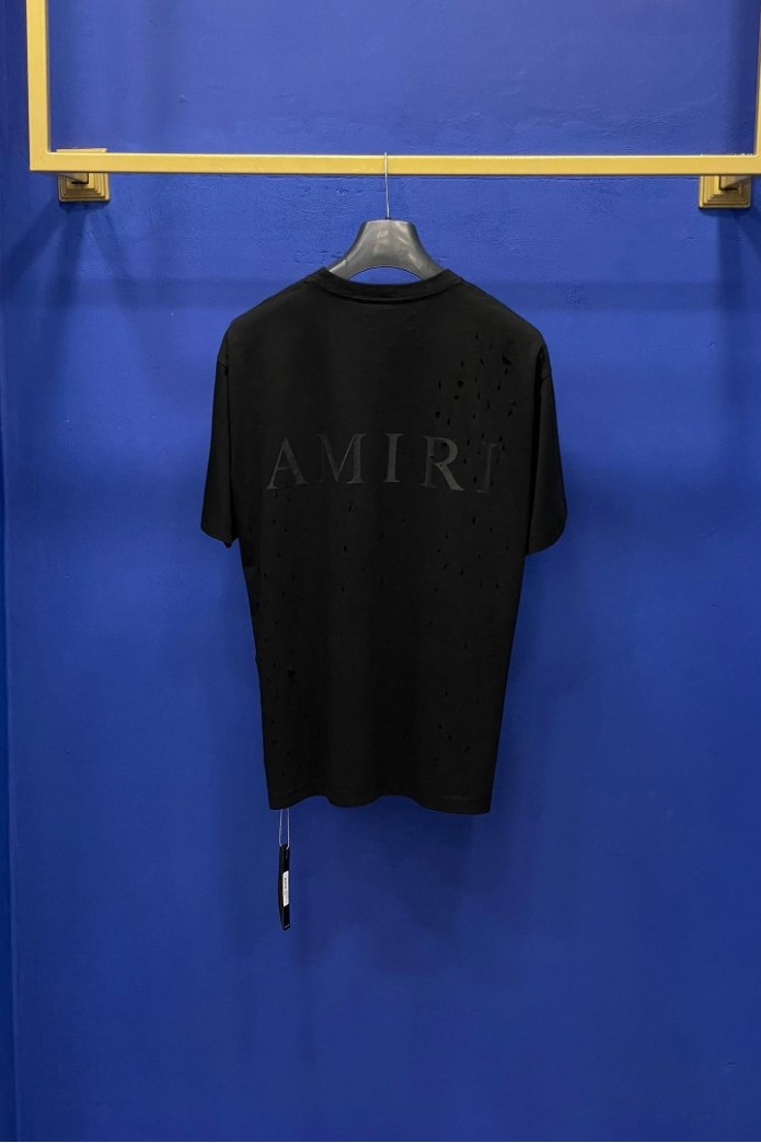 Amiri Logo Teared Black