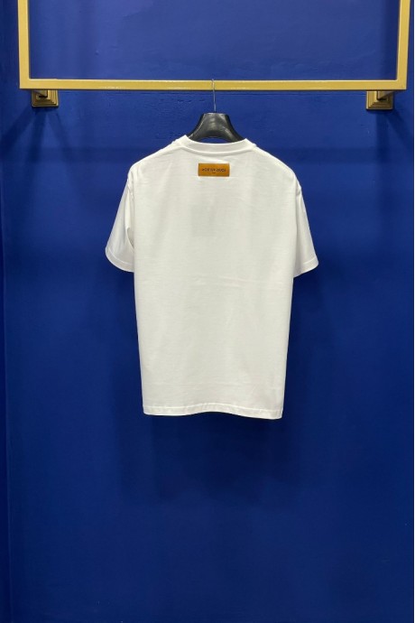 Louis Vuitton Embossed LV White