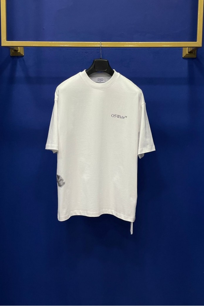 Off White Dotted Logo White