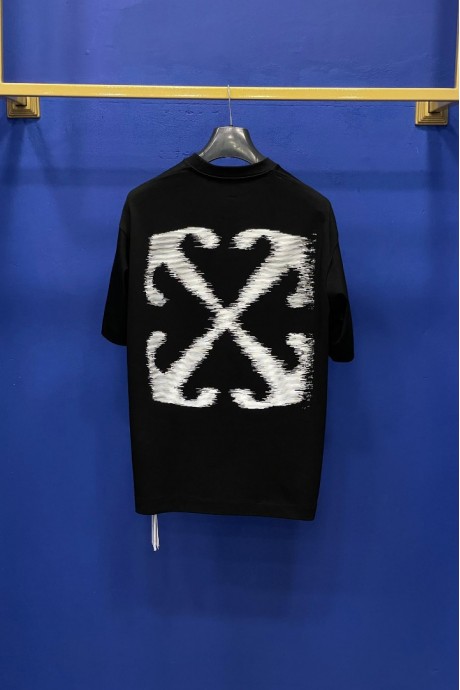 Off White Embossed Black