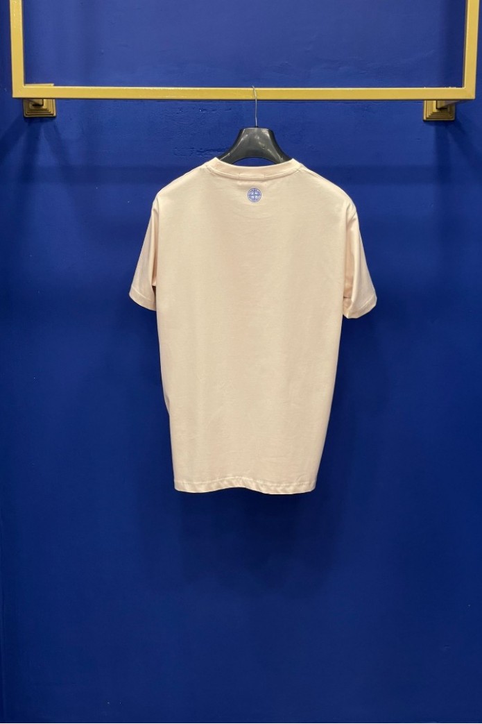 Stone Island Big Logo Ecru